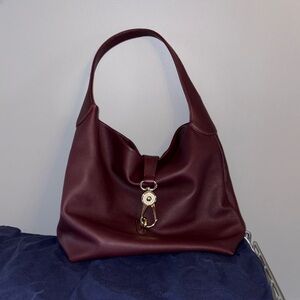 Women's Dooney & Bourke Pebble Grain Leather Logo lock Shoulder Bag